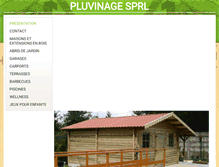 Tablet Screenshot of chalet-pluvinage.be